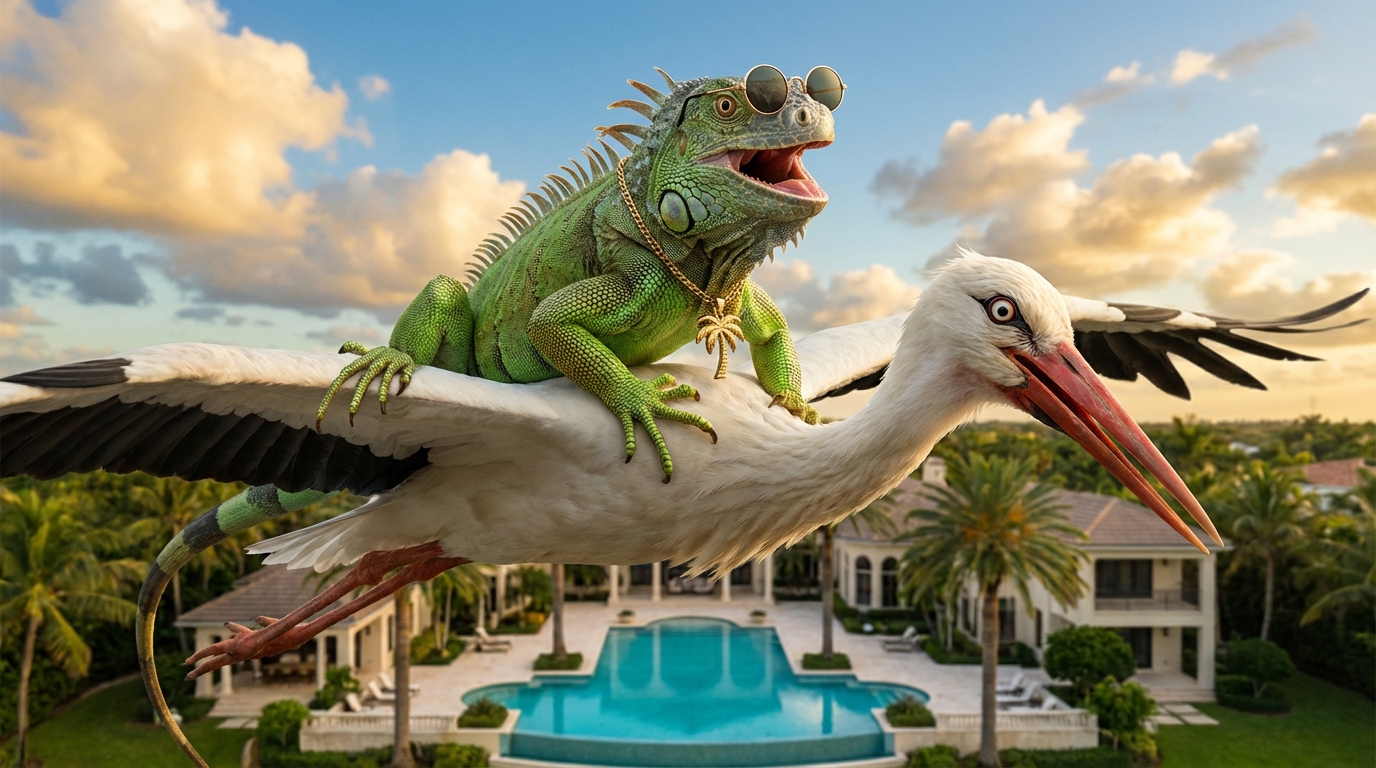 Linda grabs Pearl's wing