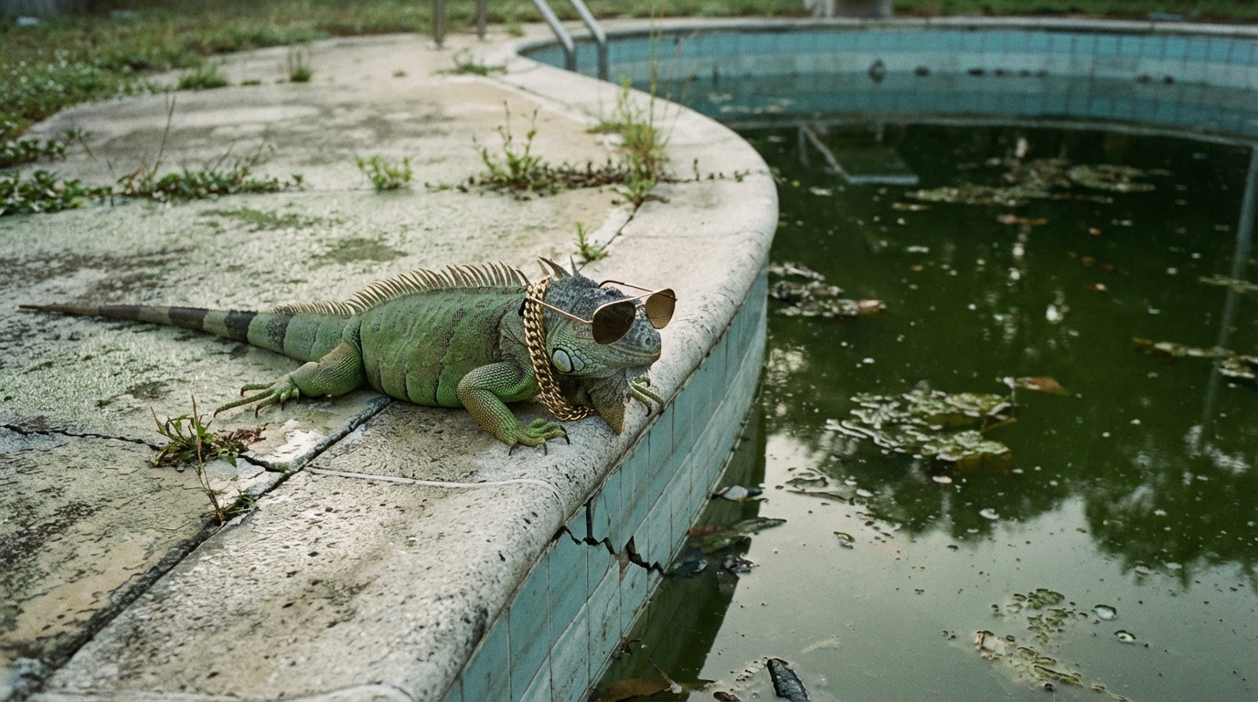 Morning at the old pool